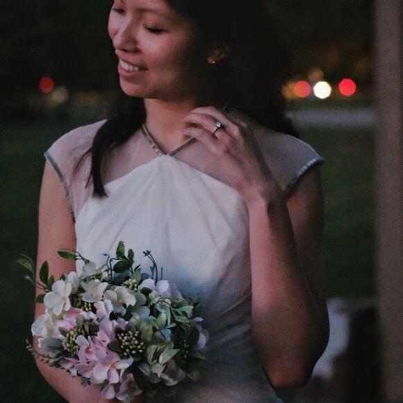 Ted Baker Trixxy Pleated Tulle Mesh Evening/Wedding Dress - Picture 10 of 10